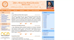Desktop Screenshot of bekesjoga.hu